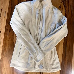 Duluth Trading Co Cream Fleece Jacket